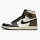 Jordan 1 Retro High Dark Mocha 555088-105 Sail/Dark Mocha-Sort-Sort Sko