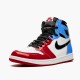 Jordan 1 Retro High Fearless UNC Chicago CK5666-100 Hvid/University Blå-Varsity Rød-Sort Sko