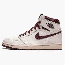 Jordan 1 Retro High OG A Ma Maniére DO7097-100 Sail/Burgundy Crush Sko