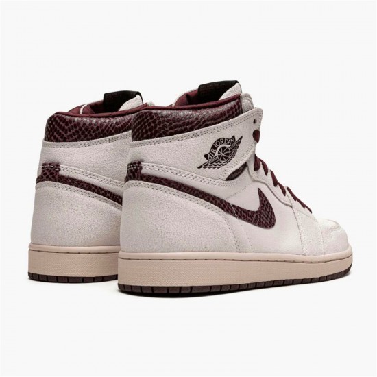 Jordan 1 Retro High OG A Ma Maniére DO7097-100 Sail/Burgundy Crush Sko