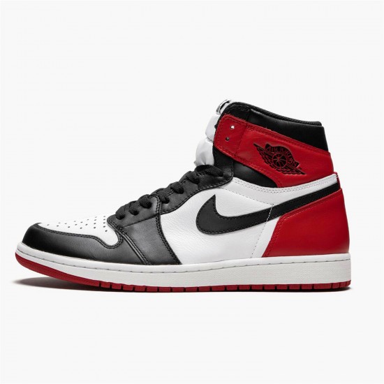 Jordan 1 Retro Black Toe (2016) 555088-125 Hvid/Varsity Rød/Sort Sko