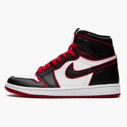 Jordan 1 Retro High Bloodline 555088-062 Sort/Gym Rød-Hvid Sko