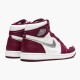 Jordan 1 Retro High OG Bordeaux 555088-611 Bordeaux/Hvid-Metallic Sølv Sko