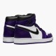 Jordan 1 Retro High Court Purple White 555088-500 Court Lilla/Hvid-Sort Sko