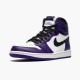 Jordan 1 Retro High Court Purple White 555088-500 Court Lilla/Hvid-Sort Sko