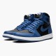 Jordan 1 Retro High OG Dark Marina Blue 555088-404 Dark Marina Blå/Sort-Hvid Sko