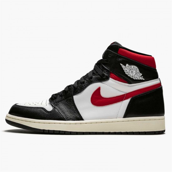 Jordan 1 Retro High Black Gym Red 555088-061 Sort/Gym Rød-Hvid-Sail Sko