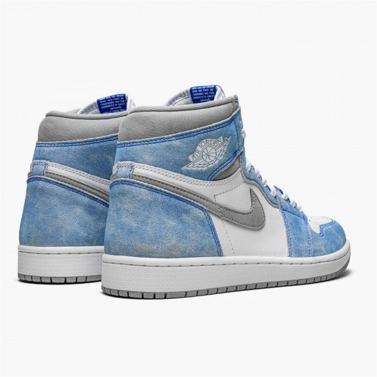 Jordan 1 Retro High OG Hyper Royal 555088-402 Hyper Royal/Light Smoke Grå-Hvid Sko