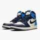 Jordan 1 Retro High Obsidian UNC 555088-140 Sail/Obsidian-University Blå Sko