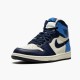 Jordan 1 Retro High Obsidian UNC 555088-140 Sail/Obsidian-University Blå Sko