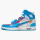 Jordan 1 Retro High Off-White University Blue AQ0818-148 Hvid/Dark Powder Blå-Cone Sko