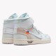 Jordan 1 Retro High Off-White White AQ0818-100 Hvid/Hvid Sko