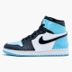 Jordan 1 Retro High UNC Patent CD0461-401 Obsidian/Blå Chill-Hvid Sko