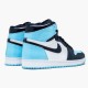 Jordan 1 Retro High UNC Patent CD0461-401 Obsidian/Blå Chill-Hvid Sko