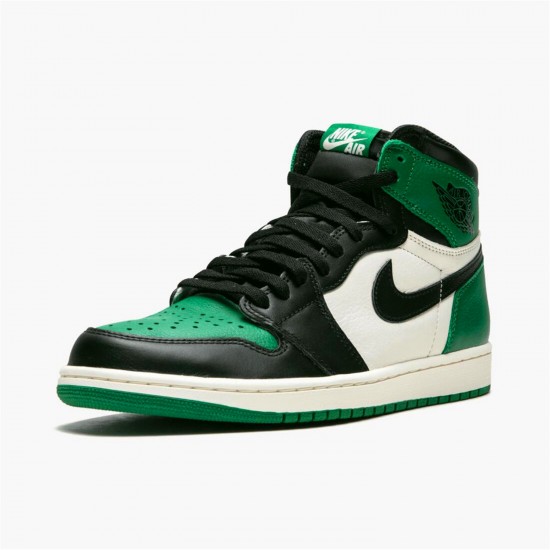 Jordan 1 Retro High Pine Green 555088-302 Pine Grøn/Sail-Sort Sko