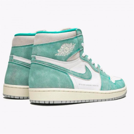 Jordan 1 Retro High Turbo Green 555088-311 Turbo Grøn/Sail-Hvid-Light Smoke Grå Sko