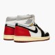 Jordan 1 Retro High Union Los Angeles Black Toe BV1300-106 Hvid/Sort-Varsity Rød-Wolf Grå Sko