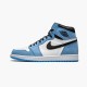 Jordan 1 Retro High White University Blue Black 555088-134 Hvid/University Blå-Sort Sko