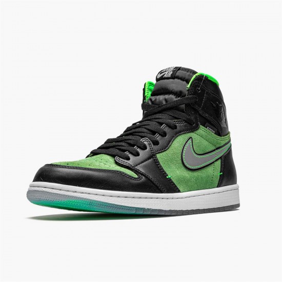 Jordan 1 Retro High Zoom Zen Green CK6637-002 Sort/Sort-Tomatillo-Rage-Grøn Sko