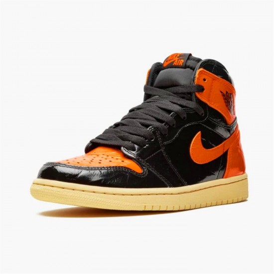 Jordan 1 Retro High Shattered Backboard 3.0 555088-028 Sort/Pale Vanilla-Starfish Sko