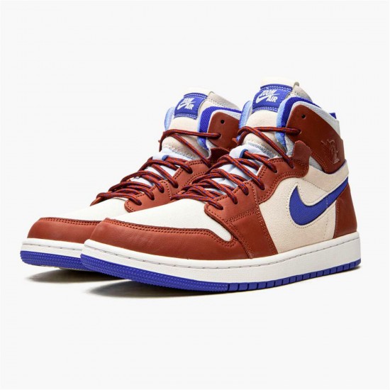 Jordan 1 High Zoom Air CMFT Team Red CT0979-104 Team Rød/Sail-Hyper Royal Sko