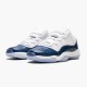 Jordan 11 Retro Low Snake Navy (2019) CD6847-102 Hvid/Sort-Navy Sko