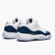 Jordan 11 Retro Low Snake Navy (2019) CD6847-102 Hvid/Sort-Navy Sko