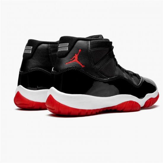 Jordan 11 Retro Playoffs Bred (2019) 378037-061 Sort/Hvid-Varsity Rød Sko