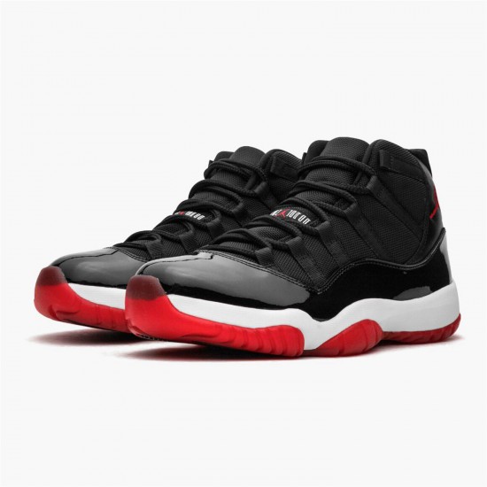 Jordan 11 Retro Playoffs (2012) 378037-010 Sort/Varsity Rød-Hvid Sko