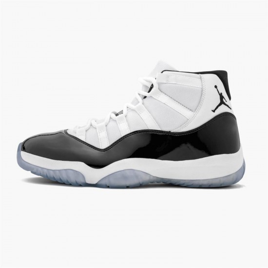 Jordan 11 Retro Concord (2018) 378037-100 Hvid/Sort-Concord Sko