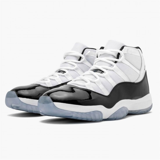 Jordan 11 Retro Concord (2018) 378037-100 Hvid/Sort-Concord Sko