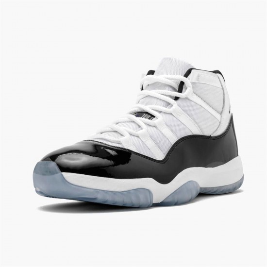 Jordan 11 Retro Concord (2018) 378037-100 Hvid/Sort-Concord Sko