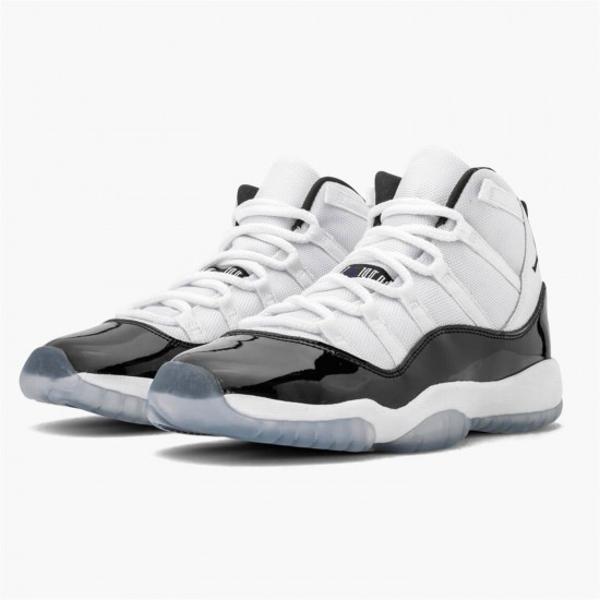 Jordan 11 Retro Concord (2018) 378038-100 Hvid/Sort-Concord Sko