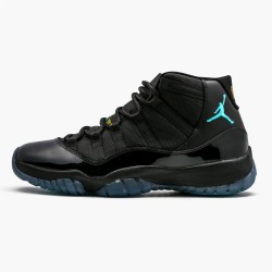 Jordan 11 Retro Gamma Blue 378037-006 Sort/Gamma Blå-Varsity Maize Sko