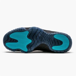 Jordan 11 Retro Gamma Blue 378037-006 Sort/Gamma Blå-Varsity Maize Sko