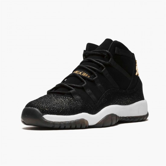 Jordan 11 Retro Heiress Black Stingray 852625-030 Sort/Metallic Guld-Hvid-InfraRød 23 Sko