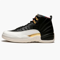 Jordan 12 Retro Chinese New Year (2019) CI2977-006 Sort/True Rød-Sail-Metallic Guld Sko