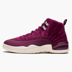 Jordan 12 Retro Bordeaux 130690-617 Bordeaux/Sail-Metallic Sølv Sko