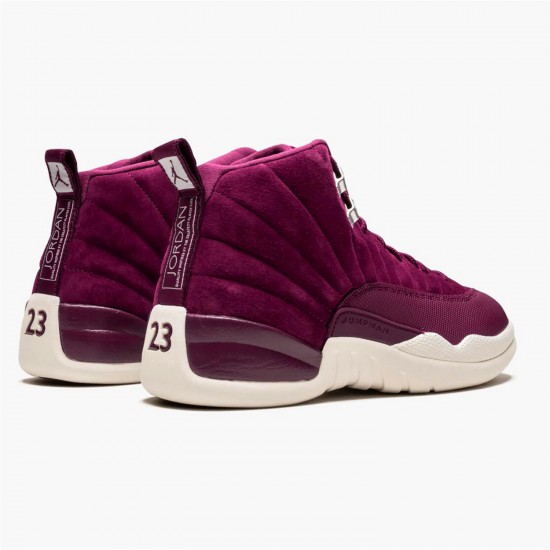 Jordan 12 Retro Bordeaux 130690-617 Bordeaux/Sail-Metallic Sølv Sko