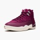 Jordan 12 Retro Bordeaux 130690-617 Bordeaux/Sail-Metallic Sølv Sko