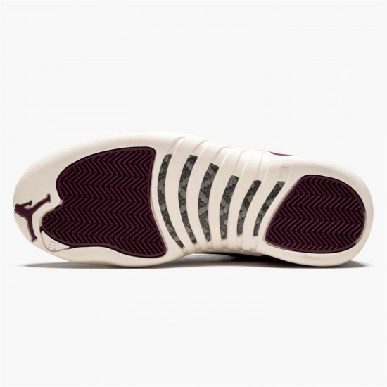 Jordan 12 Retro Bordeaux 130690-617 Bordeaux/Sail-Metallic Sølv Sko