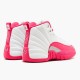 Jordan 12 Retro Dynamic Pink 510815-109 Hvid/vivid Lyserød-mtllc Sølv Sko