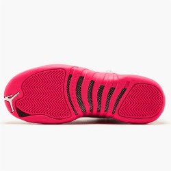 Jordan 12 Retro Dynamic Pink 510815-109 Hvid/vivid Lyserød-mtllc Sølv Sko