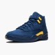 Jordan 12 Retro Michigan BQ3180-407 College Navy/Amarillo Sko