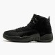 Jordan 12 Retro OVO Black 873864-032 Sort/Metallic Guld-Sort Sko