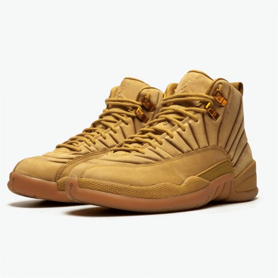 Jordan 12 Retro PSNY Wheat AA1233-700 Wheat/Wheat-Gum Light Brun Sko