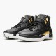 Jordan 12 Retro Black Metallic Gold White AO6068-007 Sort/Metallic Guld-Hvid Sko