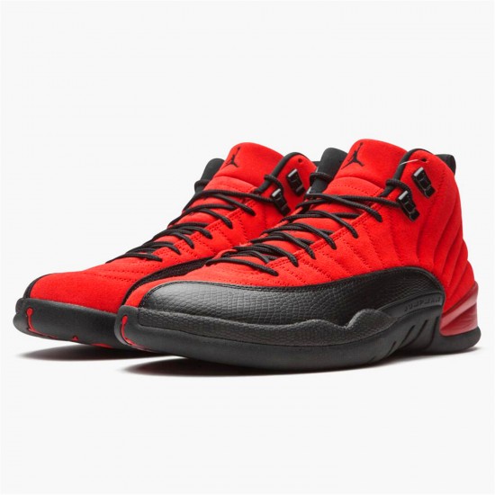 Jordan 12 Retro Reverse Flu Game CT8013-602 Varsity Rød/Sort Sko