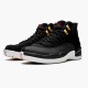 Jordan 12 Retro Reverse Taxi 130690-017 Sort/Hvid-Taxi-Sort Sko