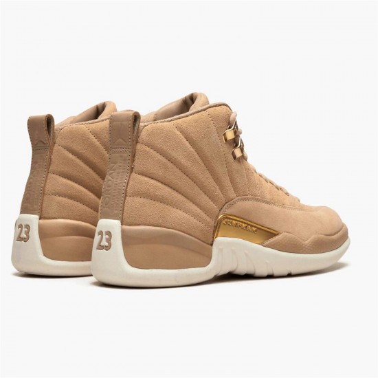 Jordan 12 Retro Vachetta Tan AO6068-203 Vachetta Tan/Metallic Guld-Sail Sko